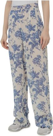 Semicouture Broek - Dames - Chinos - Blauw - L - Broeken