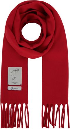 Jacquemus Red Logo Scarf