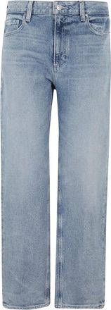 Paige Straight Fit Jeans, female, Blue, W26, High-waisted boyfriend jeans in medium blue