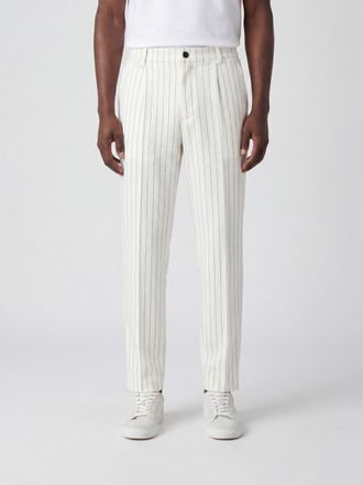 Jacquemus Pantaloni chino in cotone e lino a righe