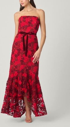 Shoshanna Midnight Cierra Delancey Lace Dress in Red/burgundy at Nordstrom, Size 0