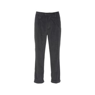 Paolo Pecora Straight Trousers, male, Gray, Size: XS Classic Corduroy Trousers Grigio Aw25
