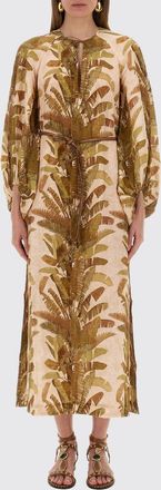 Zimmermann Abito midi Zimmermann in lino stampato