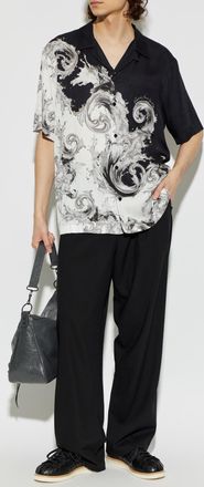 Versace Jeans Couture Shirt With barocco Print, Mens, Black