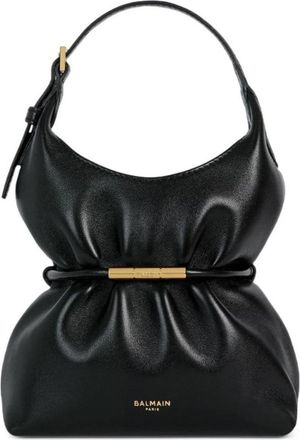 Balmain Sphynx Mini Bag - Dames - Handtassen - Zwart - ONE Size - Satijn - Tassen