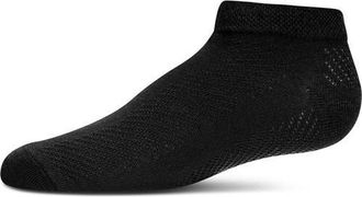 MeMoi Pointelle Super Soft Anklet Sock in Black at Nordstrom, Size 6-12M