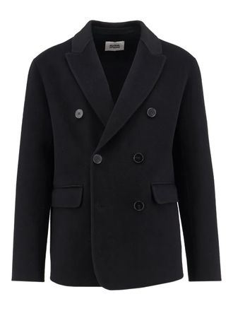 Alpha Studio double-breasted blazer - Zwart