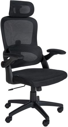 Clp Silla de oficina giratoria regulable en Microfibra Negro