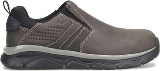 Carolina Mens Flyweight Oxford Comp Slip On Shoe In Charcoal Gray