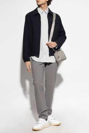 Theory レザージャケット ノーカラー ラムレザー 青 灰 2 M イタリア Theory Leather Jackets − Sale: up to −78% | Stylight