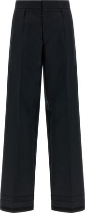 Maison Margiela Black Wool Dress Womens Pants