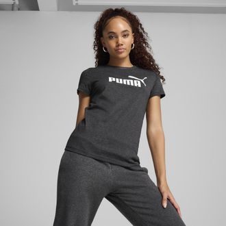 Puma T-shirt con logo ESS No. 1 da donna, Abbigliamento, Grigio, XL