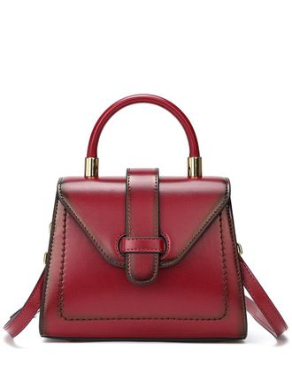 Tiffany & Fred Smooth Degraded Leather Top Handle Satchel