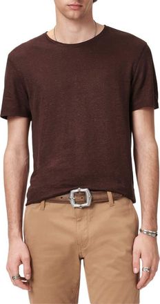 John Varvatos Mott Linen T-Shirt in Pruce at Nordstrom, Size X-Large