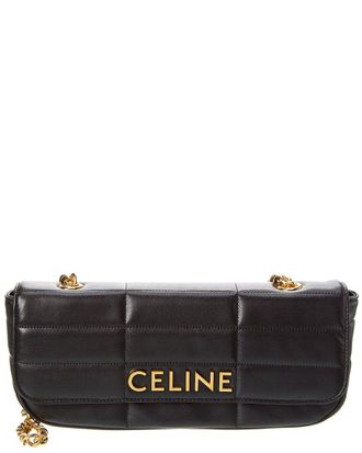 Celine Celine Monochrome Quilted Leather Shoulder Bag
