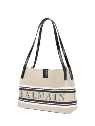 Balmain Womens Bags White Cotton