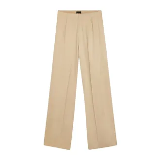 HUGO BOSS Broeken, Dames, Beige, L, C_Terini Wijde Broek