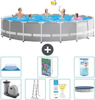 Intex Piscina Prism Frame Redonda - 610x132 Cm - 8-piezas S594