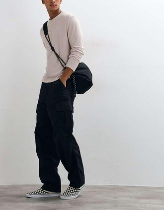 Vans pantaloni cargo baggy Para neri-Nero