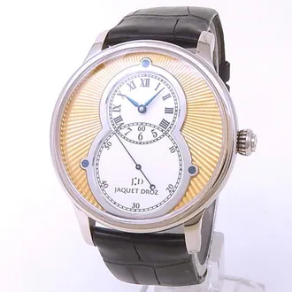 Jaquet Droz Pre-owned Jaquet Droz Grande Seconde Champagne Dial Mens Watch J003034207