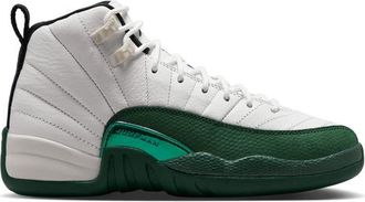 Nike Jordan Boys Retro 12 - Boys Grade School Basketball Shoes - Purple / White / Green Size 3.5