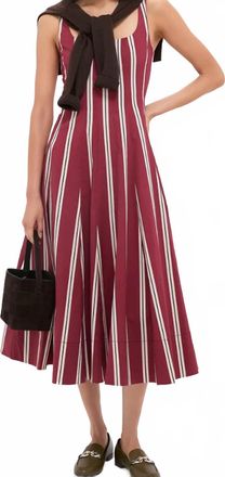 Staud Wells Dress In Mane Stripe