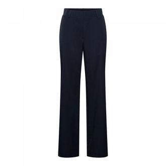 &Co Woman Reisbroek met Zakken - Dames - Wijde Broeken - Blauw - 3XL - Broeken