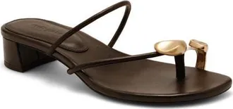 Cult Gaia Luca Leather Sandal in Luwak at Nordstrom, Size 39.5