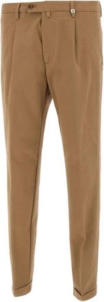 Myths Zeus P Stretch Katoenen Broek - Heren - Slim Fit Broeken - Bruin - L - Katoen - Broeken