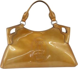 Cartier Pre-owned Vintage Handtas - Dames - Vintage Handtas - Geel - ONE Size - Leer - Vintage