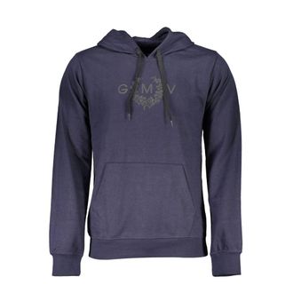 Gian Marco Venturi Gianmarco Venturi Blauwe Katoenen Hoodie voor Mannen