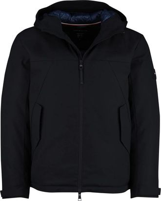 Tommy Hilfiger Jassen, Heren, Blauw, M, Polyester, Tech Hooded Padded Jacket