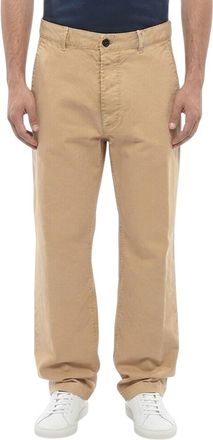 Dsquared2 Beige Straight Solid Trousers