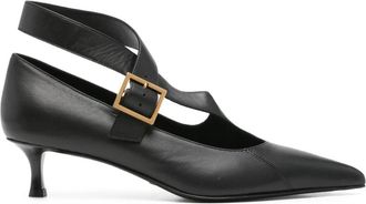 Khaite Sloan Pump 45 - Dames - Pumps - Zwart - 38 EU - Schoenen