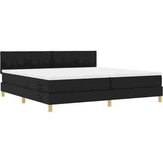 vidaXL Vidaxl - Cama Box Spring Con Colch&oacute;n Con Colch&oacute;n Negro 200 X 200 Cm Tela