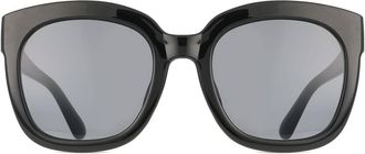 LMNT Sunglasses Square Full Rim Plastic Mens Prescription Sunglasses Black Size 54 - LMNT