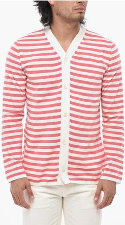 Comme Des Gar&ccedil;ons HOMME PLUS Stretch Fabric Cardigan with Awning Pattern size L