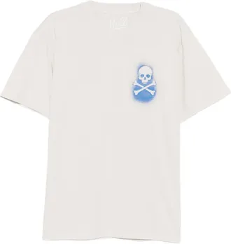 Melt T-shirt met grafische print - Beige