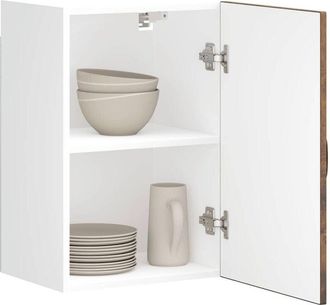 vidaXL Kitchen Wall Cabinet Kalmar Smoked Oak Engineered Wood Vidaxl