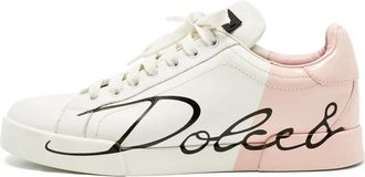 Dolce & Gabbana Sneakers Portofino in pelle - Bianco
