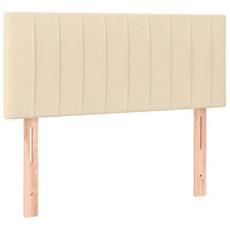 vidaXL Cabecero De Tela Color Crema 90x5x78/88 Cm Vidaxl