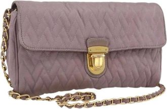 Prada Pre-owned Cross Body Bags, female, Purple, Size: ONE SIZE Pre-owned Vintage Cross Body Bag