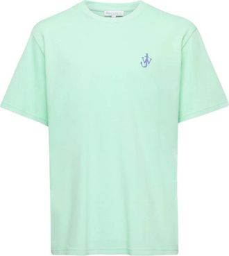 J.W.Anderson T-Shirt MET Ankerborduursel - Heren - T-shirts - Groen - M - Katoen - Tops
