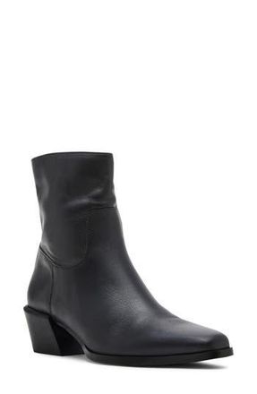 Steve Madden Daney Bootie in Black Leather at Nordstrom Rack, Size 7.5