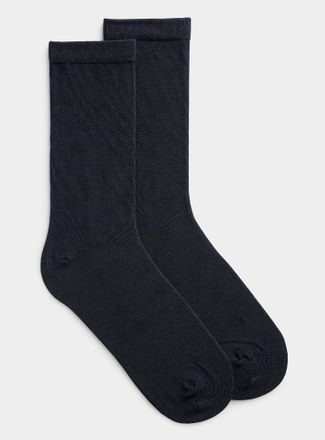Simons Womens Solid stretch socks