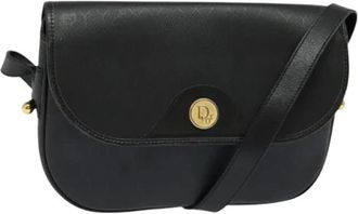 Dior Pre-owned Cross Body Bags, female, Black, Size: ONE SIZE Pre-owned Vintage Shoulder Bag
