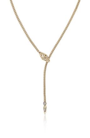 John Hardy Naga Lariat, Gemstones, 2.5mm in Gold at Nordstrom, Size 23