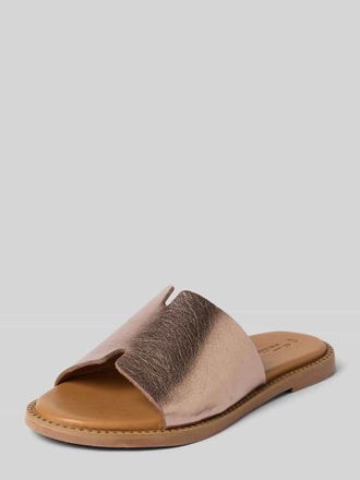 Tamaris Tamaris Pantoletten aus echtem Leder in Rose Gold, Gr&ouml;&szlig;e 37