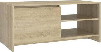 vidaXL Mesa De Centro Madera De Ingenier&iacute;a Roble Sonoma 102x50x45 Cm Vidaxl