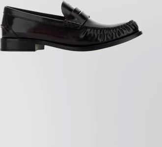 Prada leather loafers